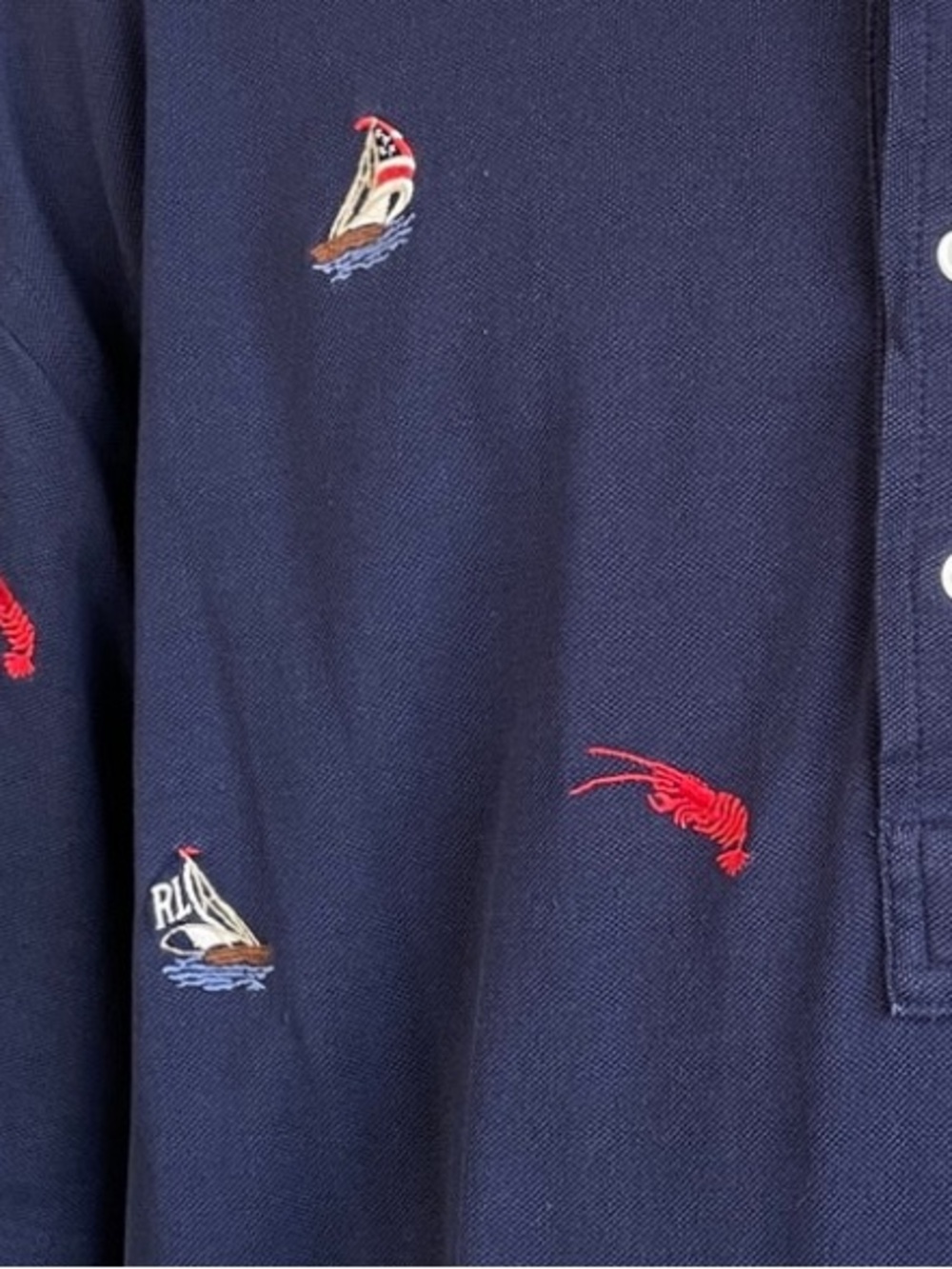 Polo by Ralph Lauren Embroidered Knit Oxford Shirt - Picture 10 of 16
